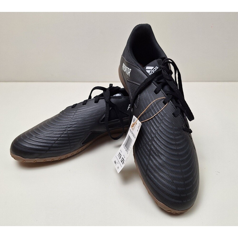 Adidas Predator Edge.4 Sala Black/White Indoor Soccer Shoes Men's Size 11.5 New!